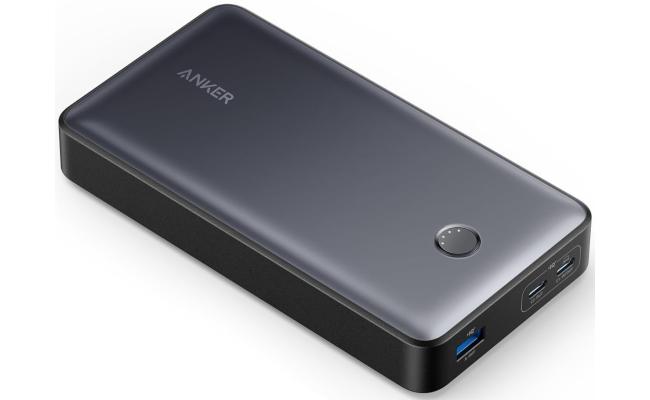 ANKER Power Bank 537 (PowerCore 24K Laptop), 24000mAh 65W, Mobile Charger for MacBook Pro, Dell XPS, Microsoft Surface, iPad Pro, iPhone 13 Pro, iWatch Series 5 and More (Black)